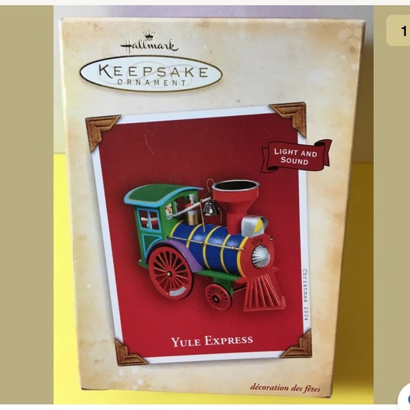 Vintage 2004 Hallmark Keepsake Ornament YULE EXPRESS Light / Sound Choo-Choo Box - Picture 1 of 3